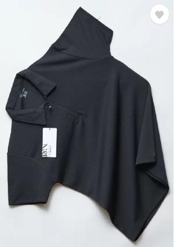 Men's Cotton Plain Polo T-Shirt (Black)